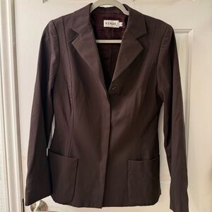 Kenar Brown Blazer Professional Tailored Jacket